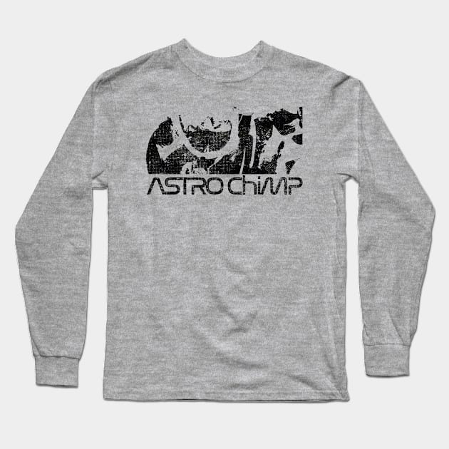 Astro Chimp Worm Logo Long Sleeve T-Shirt by astr0_ch1mp